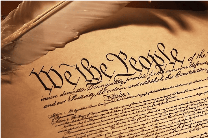 Beginning words of the Declaration of Independence