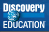 Discovery Education logo featuring the word Discovery with an image of Earth forming the letter O, and the word Education below, all on a blue background.
