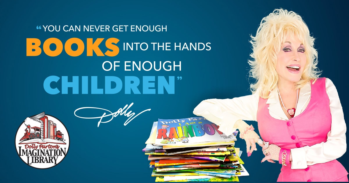 You can never get enough books into the hands of enough children - Dolly Parton
