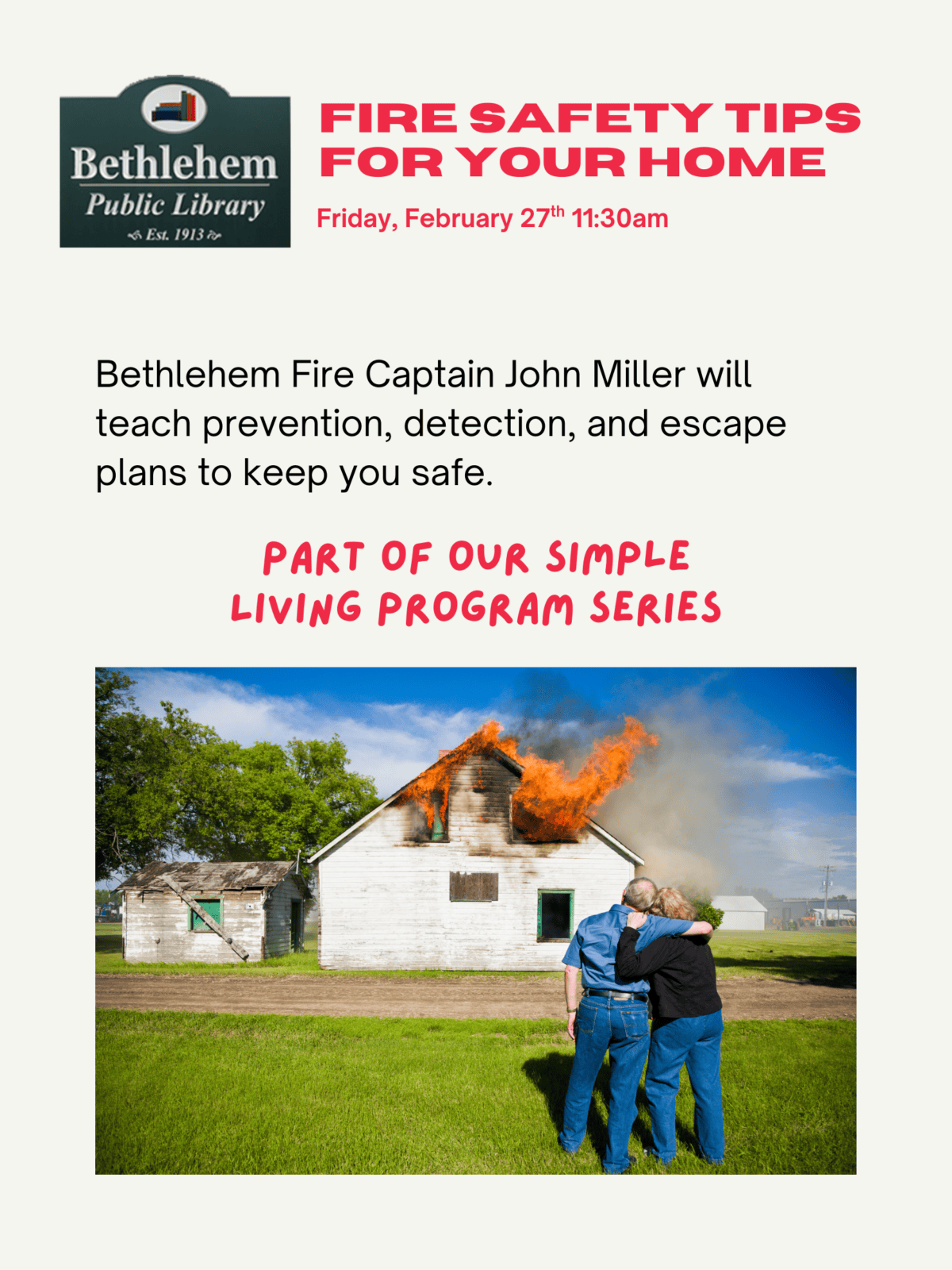 fire safety program flyer